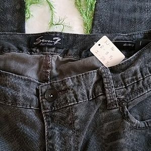 Cute snake print jeans.